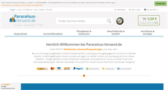 Desktop Screenshot of paracelsus-versand.de