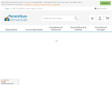 Tablet Screenshot of paracelsus-versand.de